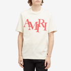 AMIRI Men's Staggered Logo T-Shirt in Birch