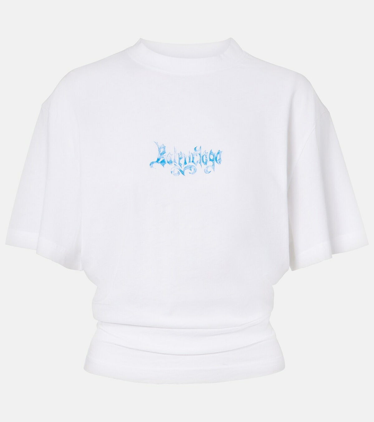 Balenciaga Logo cotton jersey top