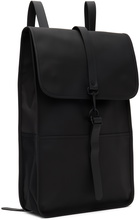 RAINS Black Waterproof Backpack