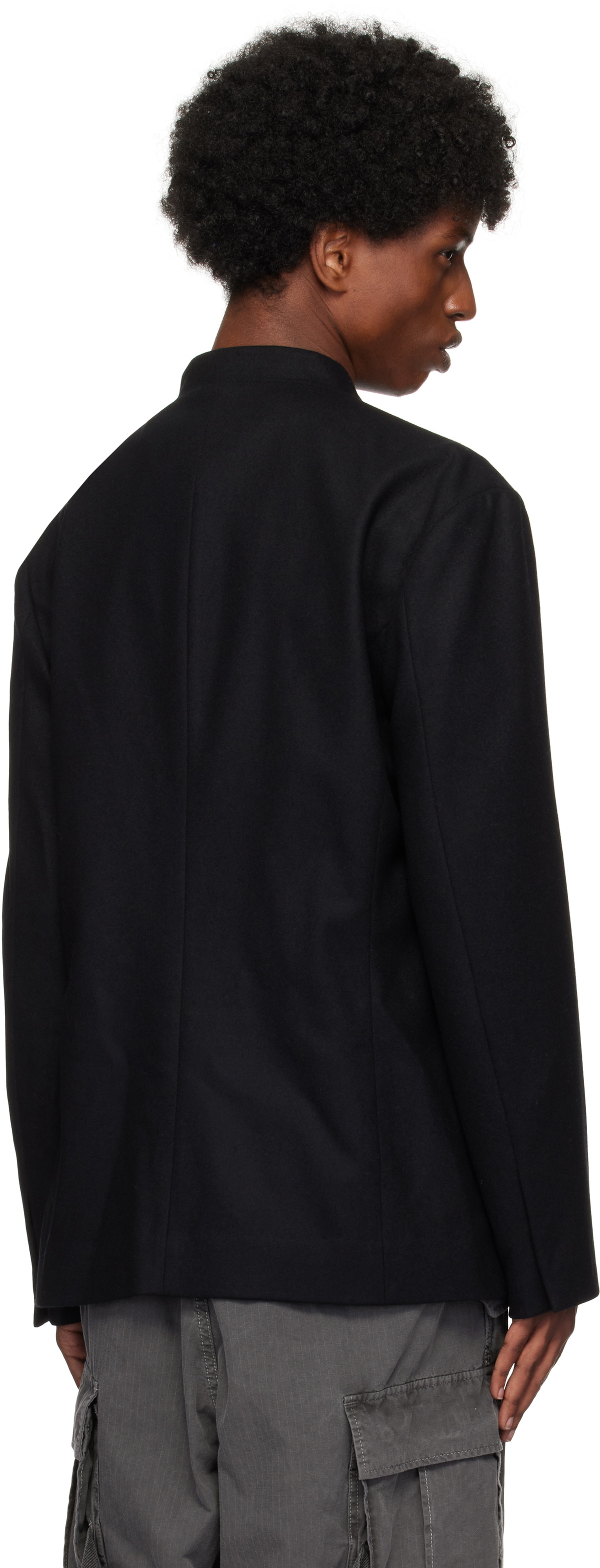 HYEIN SEO Black Suit & Waist Bag Jacket Hyein Seo