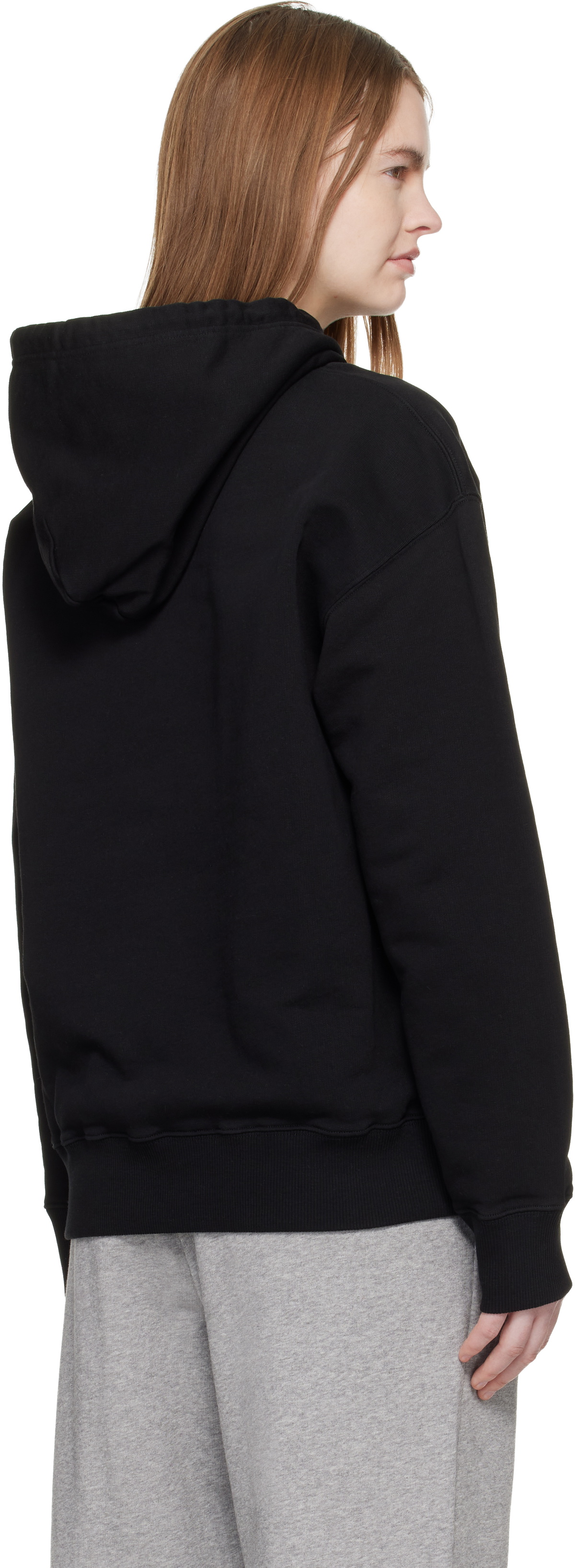 MM6 Maison Margiela Black Cotton Hoodie