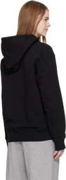 MM6 Maison Margiela Black Cotton Hoodie