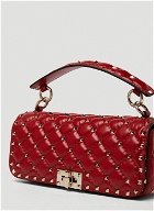 Rockstud Handbag in Red