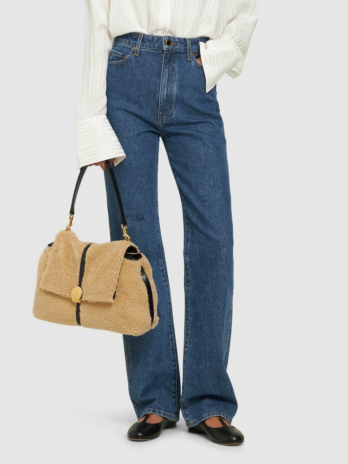 CHLOÉ Penelope Shearling Shoulder Bag