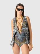 Missoni - Zig zag one-piece swimsuit with sequin application, Women, Multicoloured