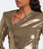 Roland Mouret Embellished sequined gown