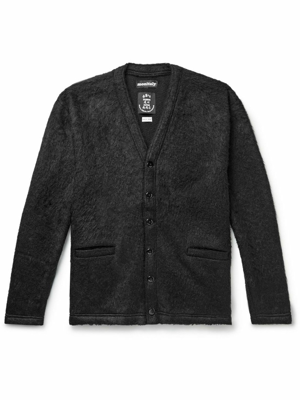 Photo: Monitaly - Minami Shoten Brushed Knitted Cardigan - Black