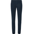 Boglioli - Midnight-Blue Slim-Fit Stretch-Cotton Corduroy Suit Trousers - Men - Navy