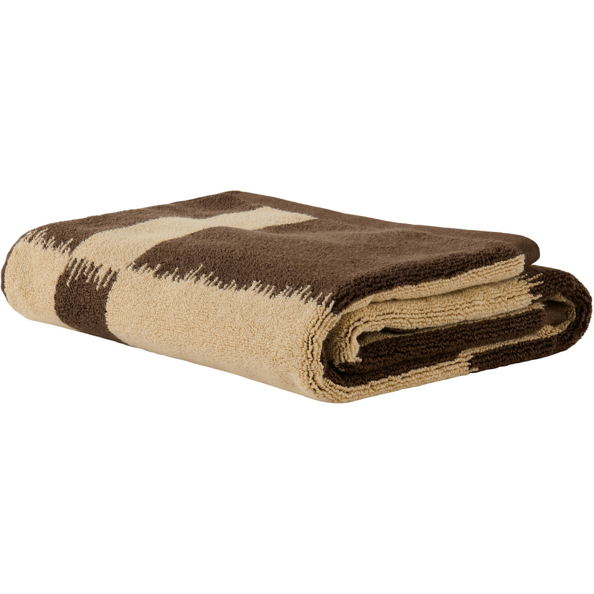 Autumn Sonata Brown & Beige Karin Bath Mat