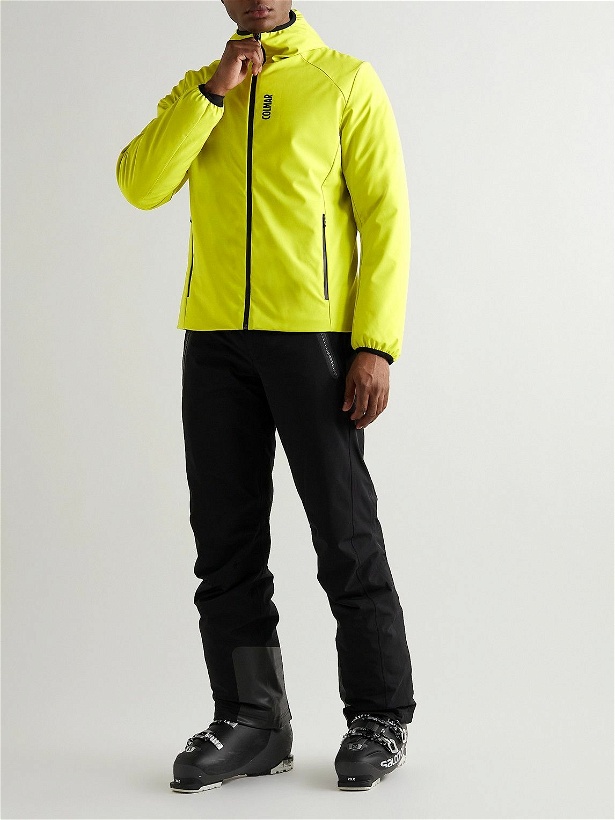 Photo: Colmar - Logo-Appliquéd Hooded Ski Jacket - Yellow