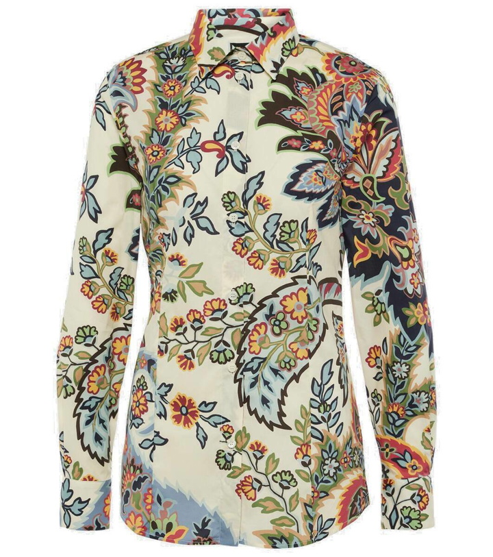 Photo: Etro Floral cotton-blend shirt