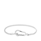 Mikia Silver Carabiner Bracelet