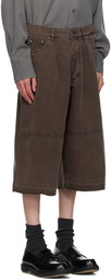 HOPE Brown Oversized Shorts