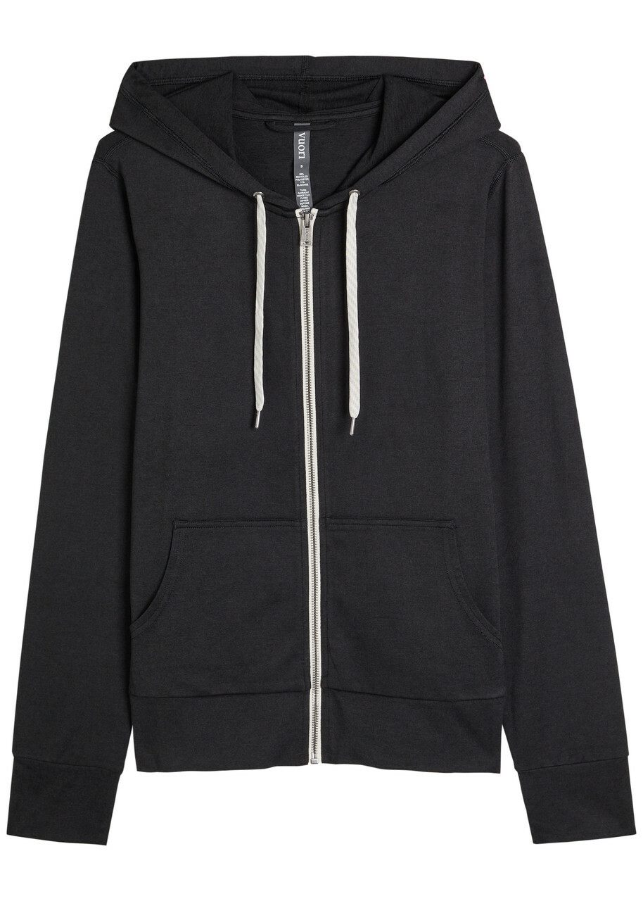 Vuori Halo Performance 2.0 Hooded Jersey Sweatshirt Black