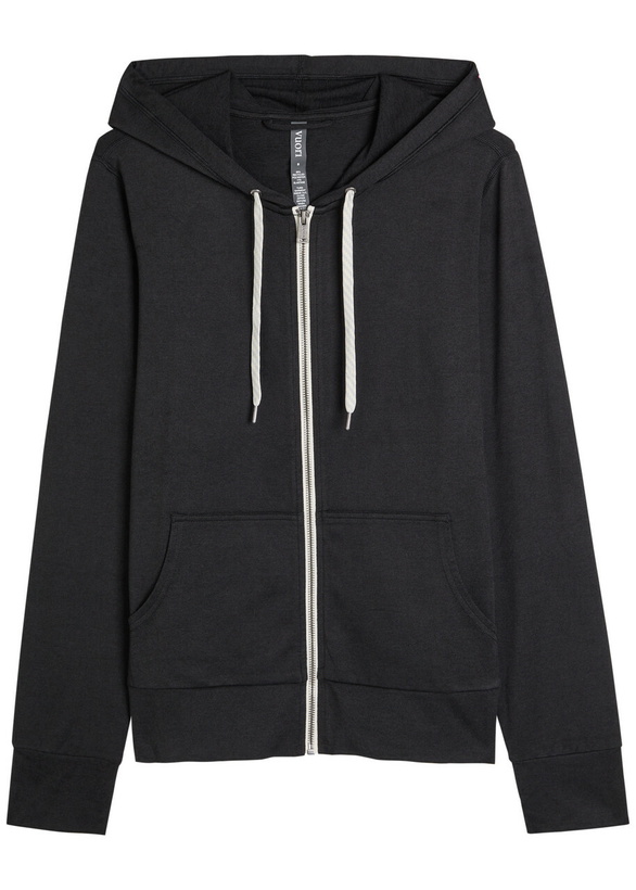 Photo: Vuori Halo Performance 2.0 Hooded Jersey Sweatshirt Black