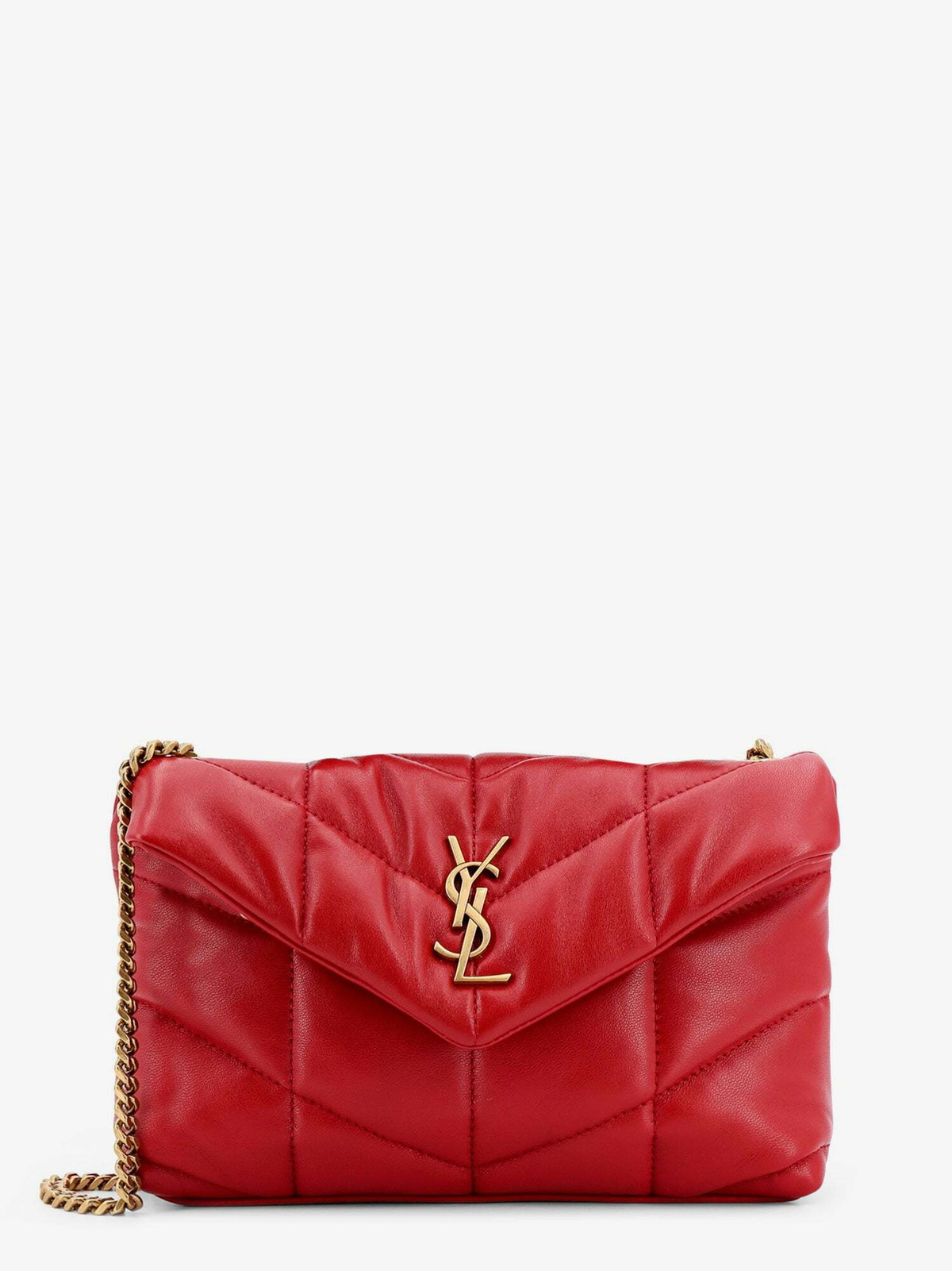ショルダーバッグ・ポシェット SAINT LAURENT Women Shoulder Bags 779642 RED Saint Laurent Puffer Toy Red Womens Shoulder Bag Saint Laurent
