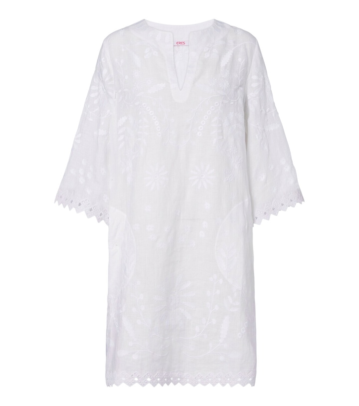 Photo: Eres Aigue-Marine embroidered linen minidress