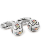 Paul Smith - Silver-Tone and Enamel Cufflinks