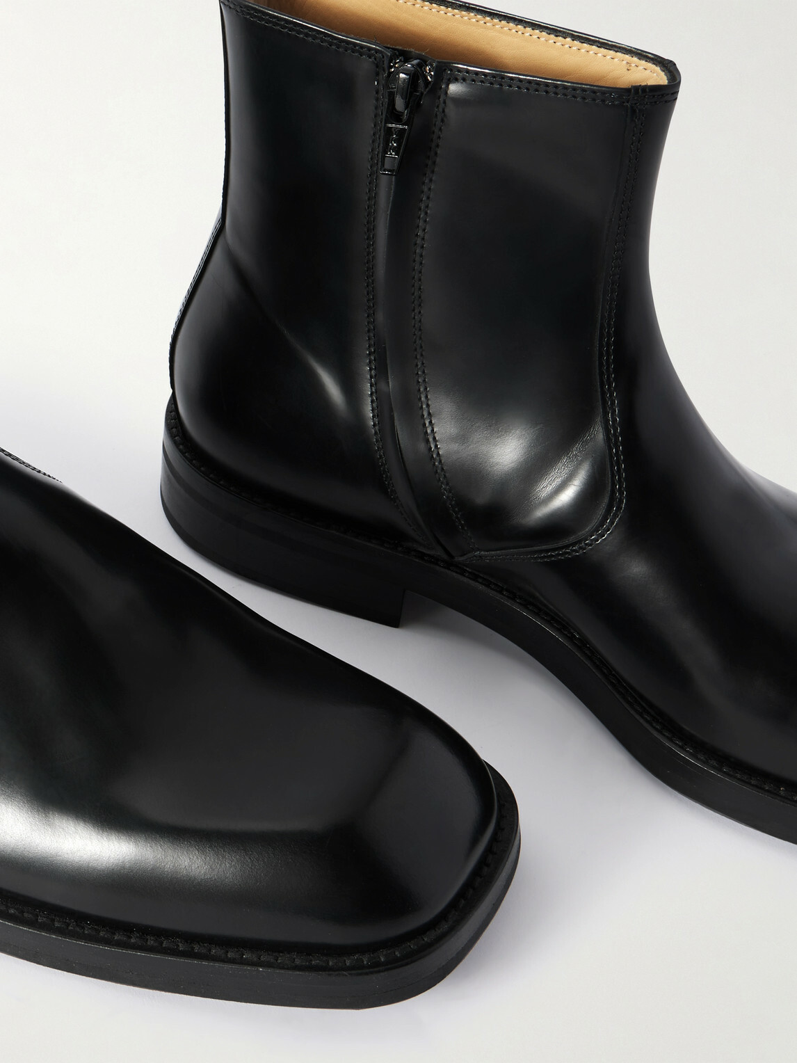 LEMAIRE - Leather Boots - Black