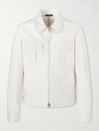 TOM FORD - Slim-Fit Cotton-Satin Blouson Jacket - Neutrals