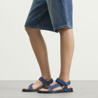 Anine Bing Women's Jess Denim Sandals in Tux Blue
