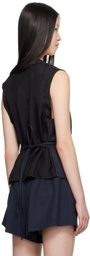 Bottega Veneta Navy Striped Vest