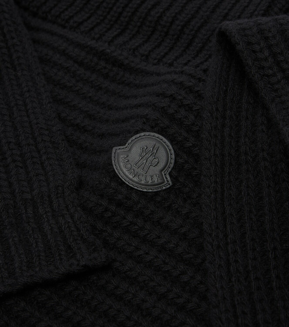 Moncler Ribbed-knit wool and cashmere hood