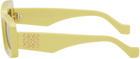 Loewe Yellow Rectangular Sunglasses