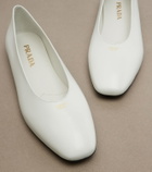 Prada Leather ballet flats