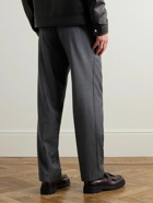 Mr P. - Edward Straight-Leg Wool-Twill Trousers - Gray