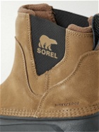 Sorel - Buxton™ Fleece-Lined Suede and Rubber Chelsea Boots - Brown