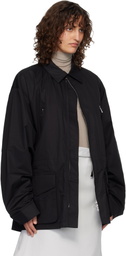 Rier Black Cotton Suit Field Jacket