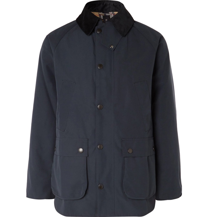 Photo: Barbour - White Label Bedale Corduroy-Trimmed Shell Jacket - Blue