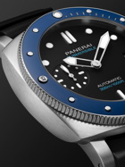 Panerai - Submersible Azzurro Limited Edition Automatic 42mm Stainless Steel and Rubber Watch, Ref. No. PAM1209