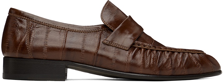 Photo: The Row Brown Soft Loafers