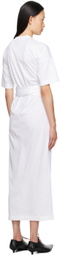Mame Kurogouchi White Suvin Midi Dress