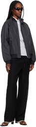 POST ARCHIVE FACTION (PAF) Gray Opening Bomber Jacket