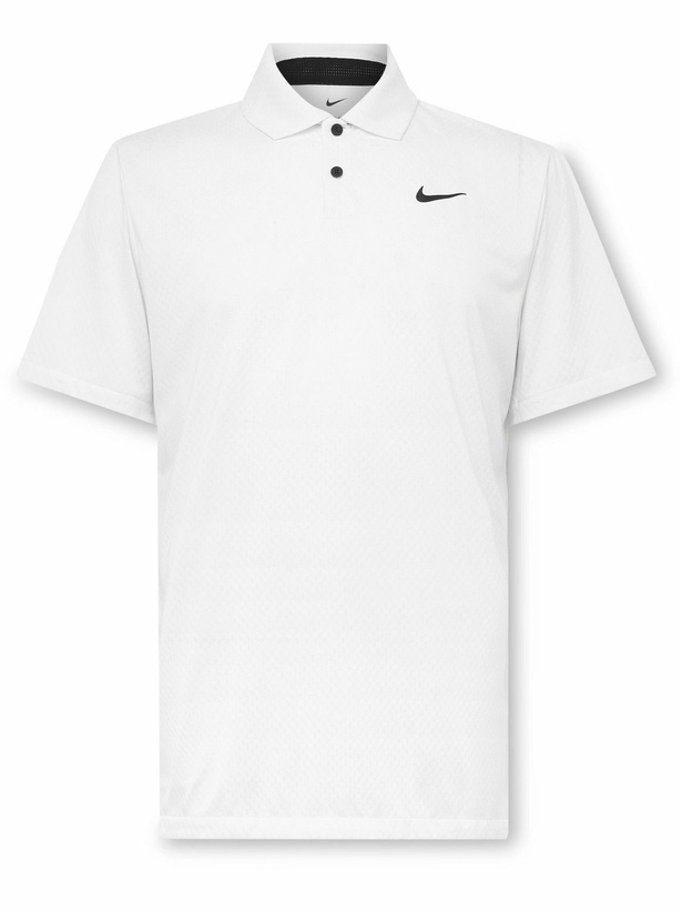 Photo: Nike Golf - Tour Dri-FIT Jacquard Golf Polo Shirt - White