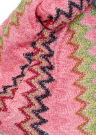 Missoni Metallic Zigzag-intarsia Knitted Headband - Pink - One Size