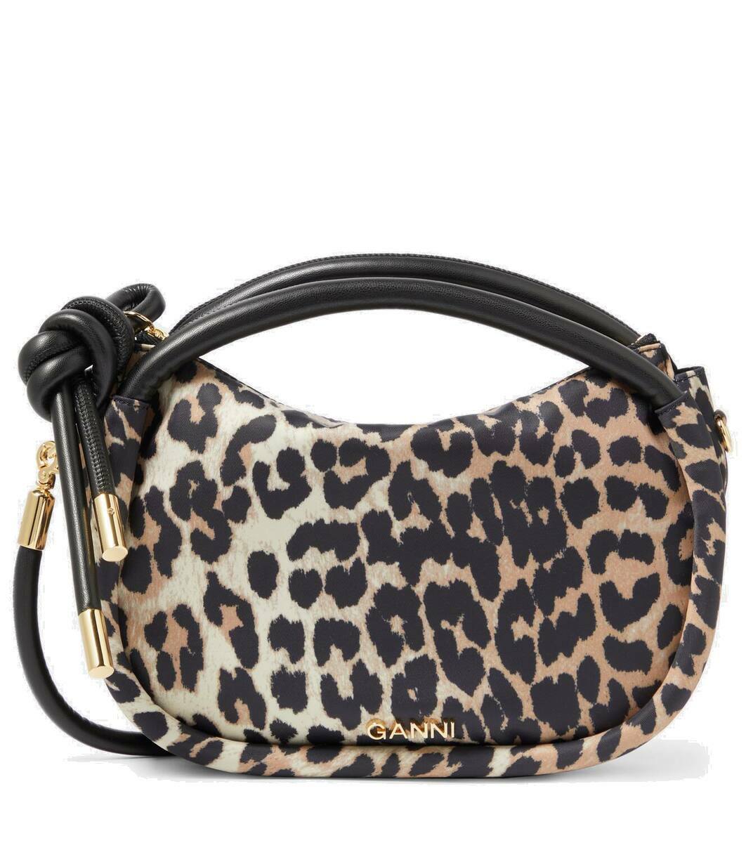 キーホルダー・キーリング Bou Nano Crossbody - Ganni - Leather - Leopard Leopard Leopard Nano GANNI Bou Bag | GANNI US
