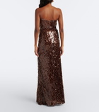Christopher Esber Opaline sequined bustier gown