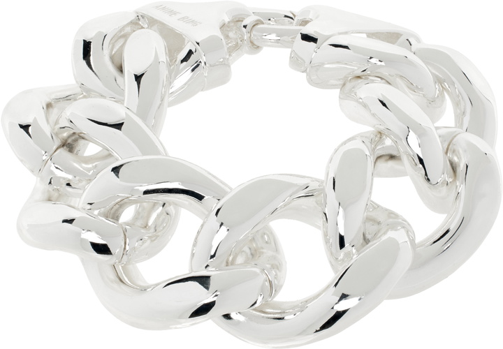 Photo: ANINE BING Silver Chunky Chain Bracelet