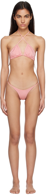 Photo: Blumarine SSENSE Exclusive Pink Bikini