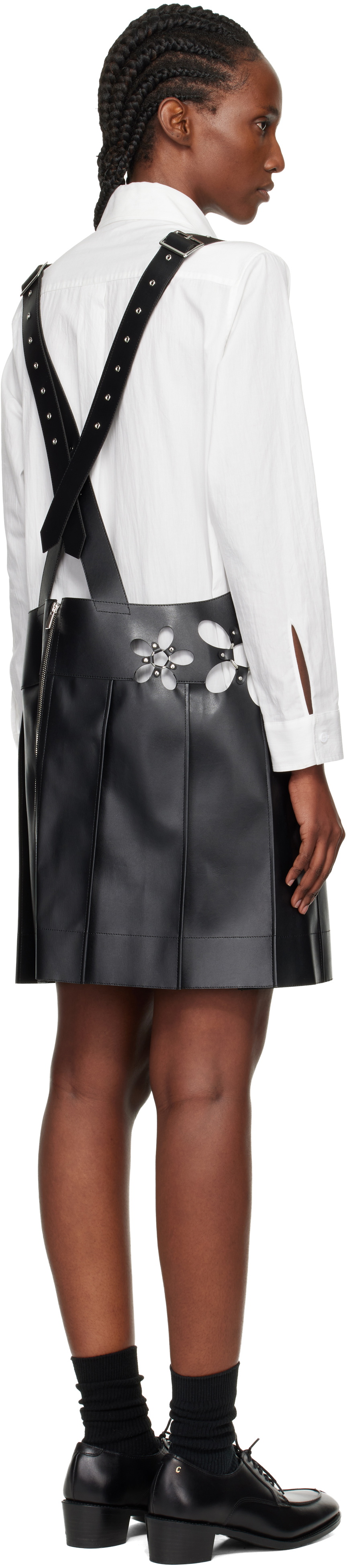Noir Kei Ninomiya Black Petal Midi Dress