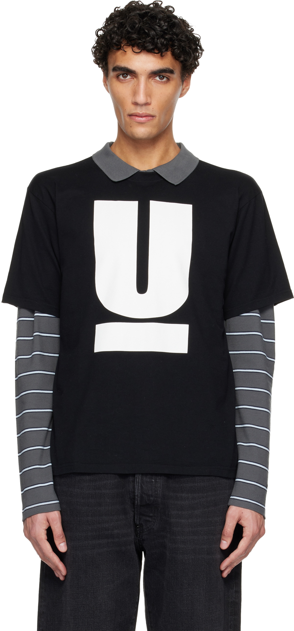 UNDERCOVER Black UB0D3801 T-shirt
