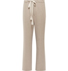 Auralee - Mélange Wool-Flannel Drawstring Suit Trousers - Neutrals