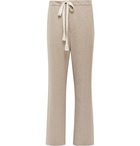 Auralee - Mélange Wool-Flannel Drawstring Suit Trousers - Neutrals