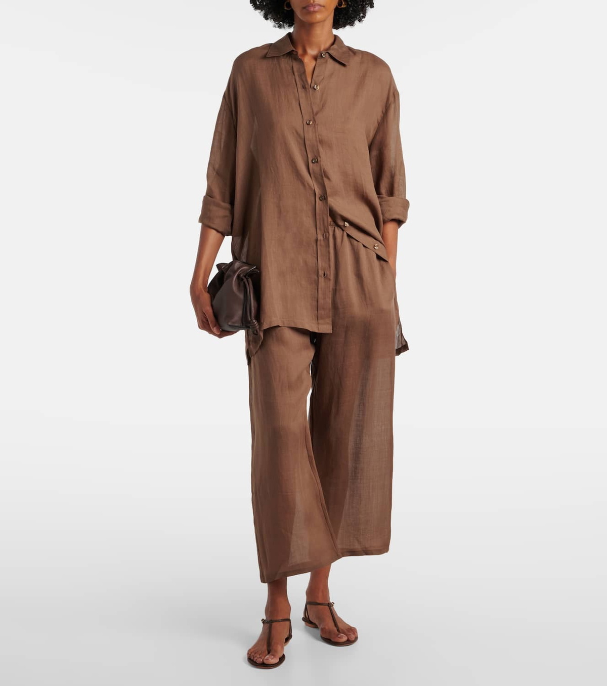 Leset Niko oversized ramie shirt