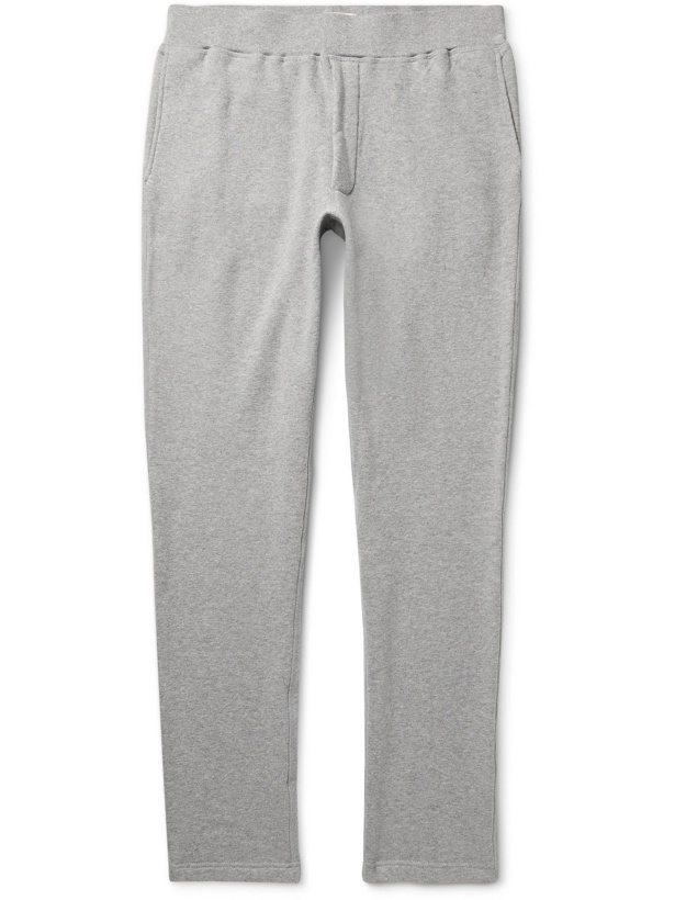 Photo: Sid Mashburn - Slim-Fit Tapered Cotton-Jersey Sweatpants - Gray