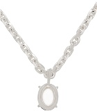 SWEETLIMEJUICE Silver Pane Heavy Chain Necklace